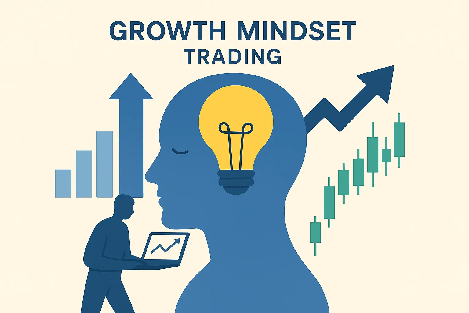 Gambar Ilustrasi Mindset Berkembang / Visualisasi Trading
